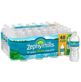 Zephyrhills 100% Natural Spring Water (16.9 fl. oz., 40 pk.)  **36 cases per pallet**